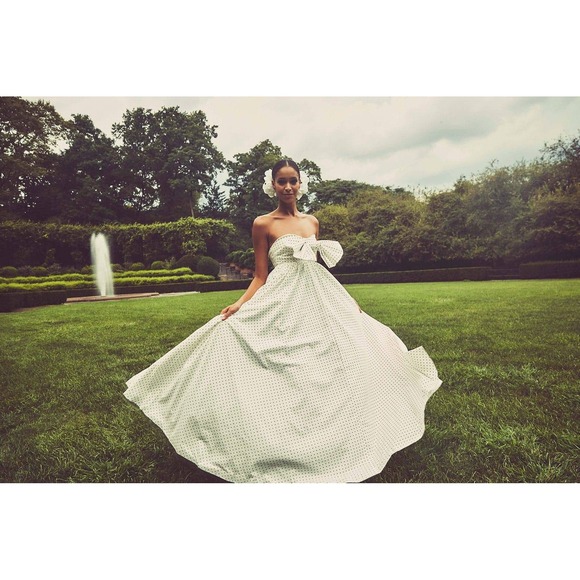 Mestiza New York NEW White Puff Puff Strapless Ball Gown - Women's‎ Size 6 - Picture 3 of 16